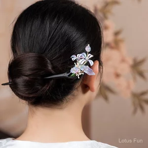 Kẹp Tóc Cuộn Hoa Cổ Điển Cho Hanfu Và Sử Dụng Hàng Ngày