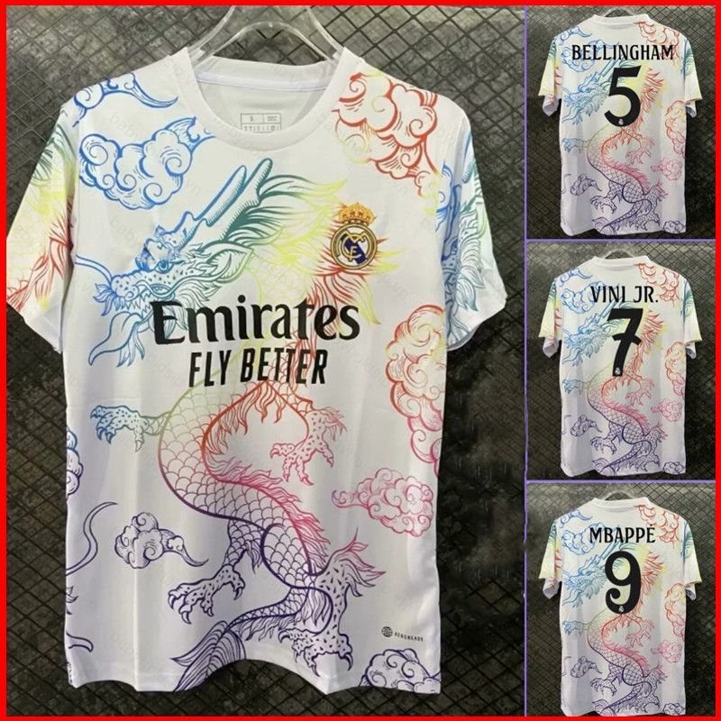 Áo bóng đá Real Madrid phiên bản đặc biệt cho MBAPE và BELLINGHAM - Phù hợp mọi kích cỡ từ trẻ em đến người lớn