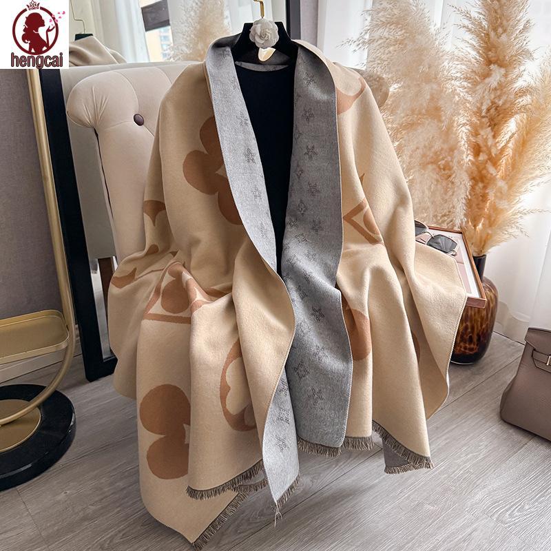 Khăn choàng Jacquard hai mặt dành cho nữ - Dày dặn và thời trang