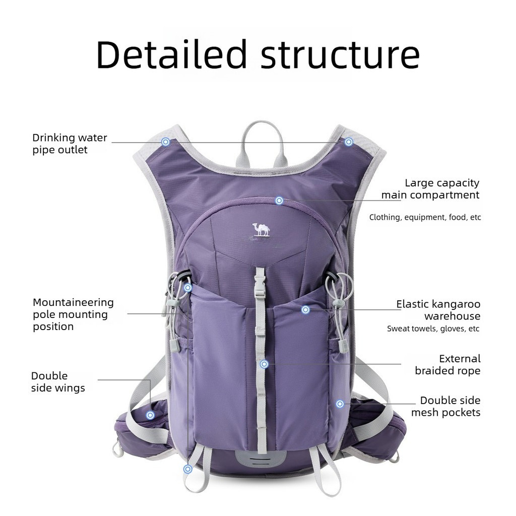 Ba lô đi xe đạp & đi bộ đường dài nhẹ CAMEL CROWN 13L