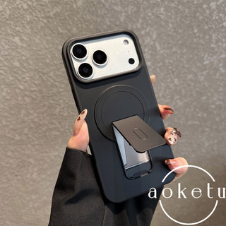 Ốp điện thoại màu đen từ tính một chữ thích hợp cho iPhone 11 12 13 14 15 16 17 Pro max bao gồm tất cả các loại da cảm giác mờ bán trong suốt chống rơi