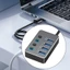 Bộ chuyển đổi USB 4 cổng Công tắc độc lập cho đèn LED cổng USB3 0 và 2 0
