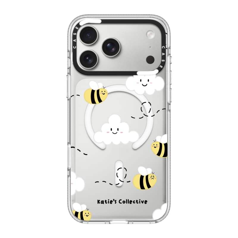CASECASE X Katie 's Collective Case Impact Clear Magnetic Hút Case cho iPhone 17 / 16 / 15 / 14 / 13 Pro Max Air | Vỏ pha lê trong suốt có bao bì cao cấp