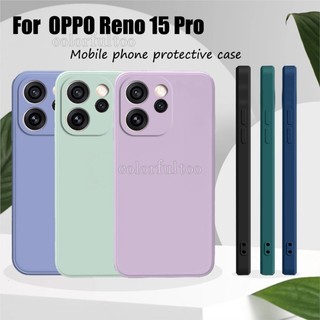 Oppo Reno 15 2026 Vỏ Silicon Lỏng Vuông Cho Reno 15 Pro Mini Reno15F Reno15ProMax 5G 4G TPU Mềm Cặp Đôi Điện Thoại Ốp Lưng Bảo Vệ Camera Thời Trang Ốp Lưng Chống Sốc