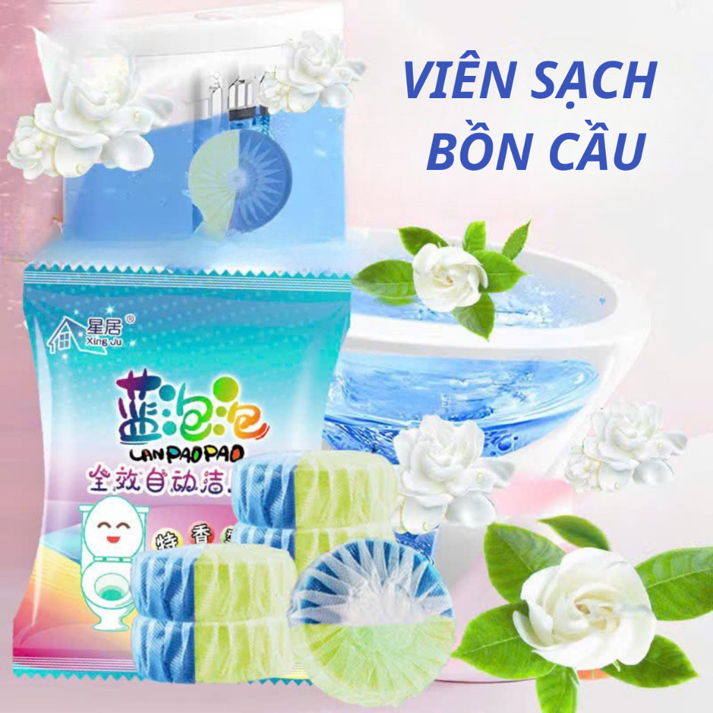 Hộp thả bồn cầu tự động 10 viên Viên Thả Sạch Bồn Cầu, Tẩy Sạch, Khử Mùi, Mảng Bám