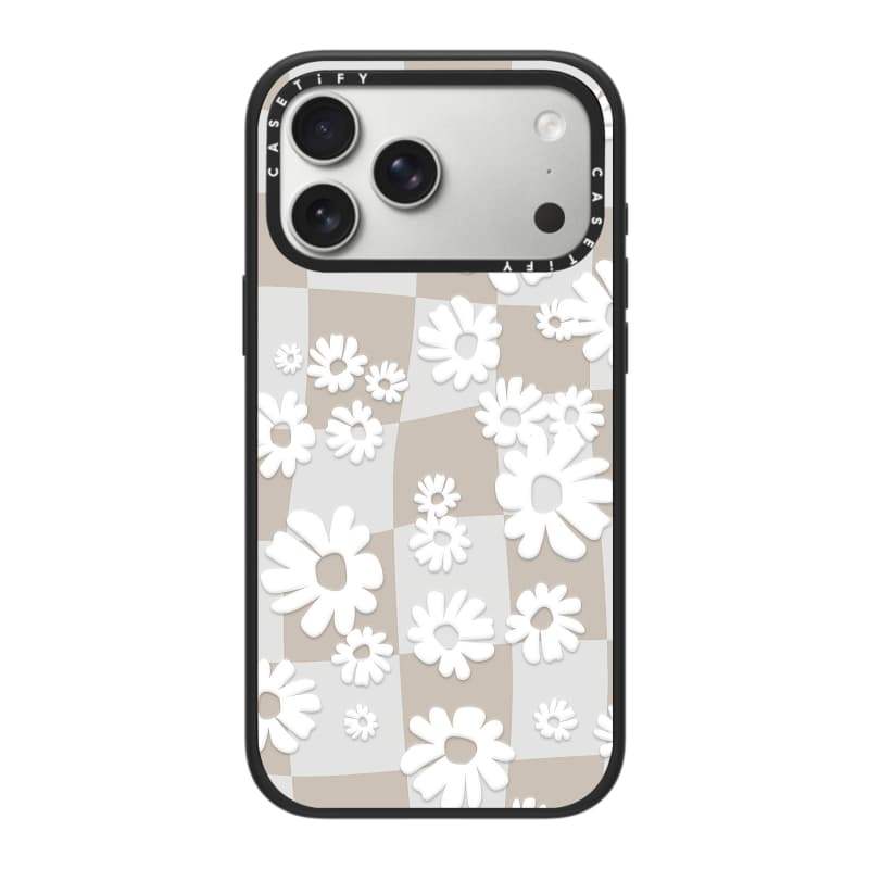 CASECASE X Vỏ hoa văn ca rô màu trắng Phiên bản vòng máy ảnh màu đen mờ cứng hút từ tính Vỏ tác động cho Apple IPhone 13 14 15 16 17 Pro Max Air Plus có hộp