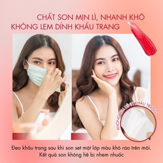 Son tint Baifern siêu lì lâu trôi, tôn da và không lem Baby Bright Mask Friendly Lip Tint 2.5g