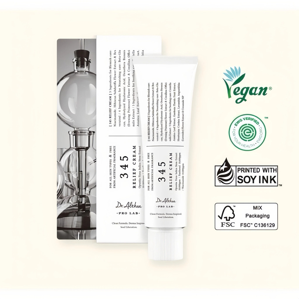[Date 2029] Kem Dưỡng 345 Relief Cream Dr.Althea Cấp Ẩm Sâu, Phục Hồi Dịu Nhẹ Dưỡng Da Thuần Chay 50ml - ThyleeCosmetics