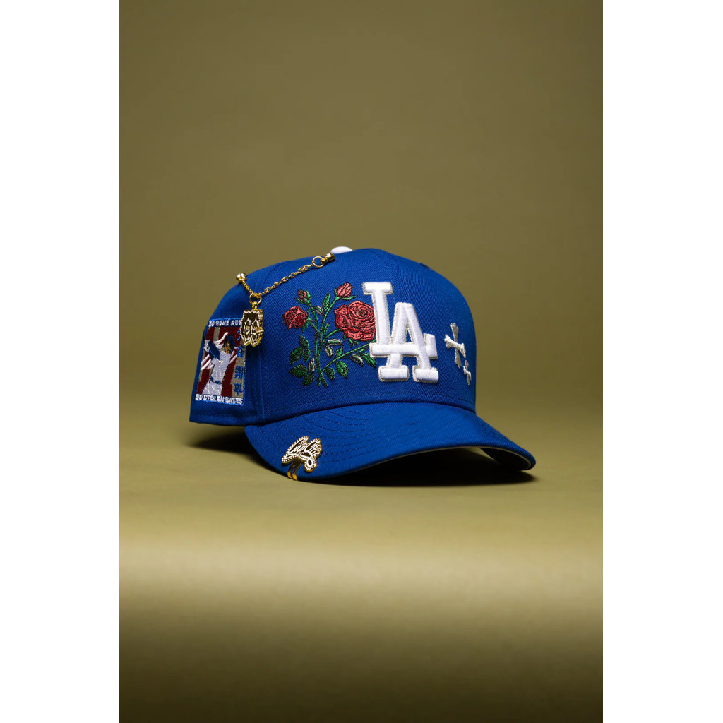 ER2A 9Fifty Los Angeles Dodgers màu xanh với bloom rose và patch Shohei Ohtani