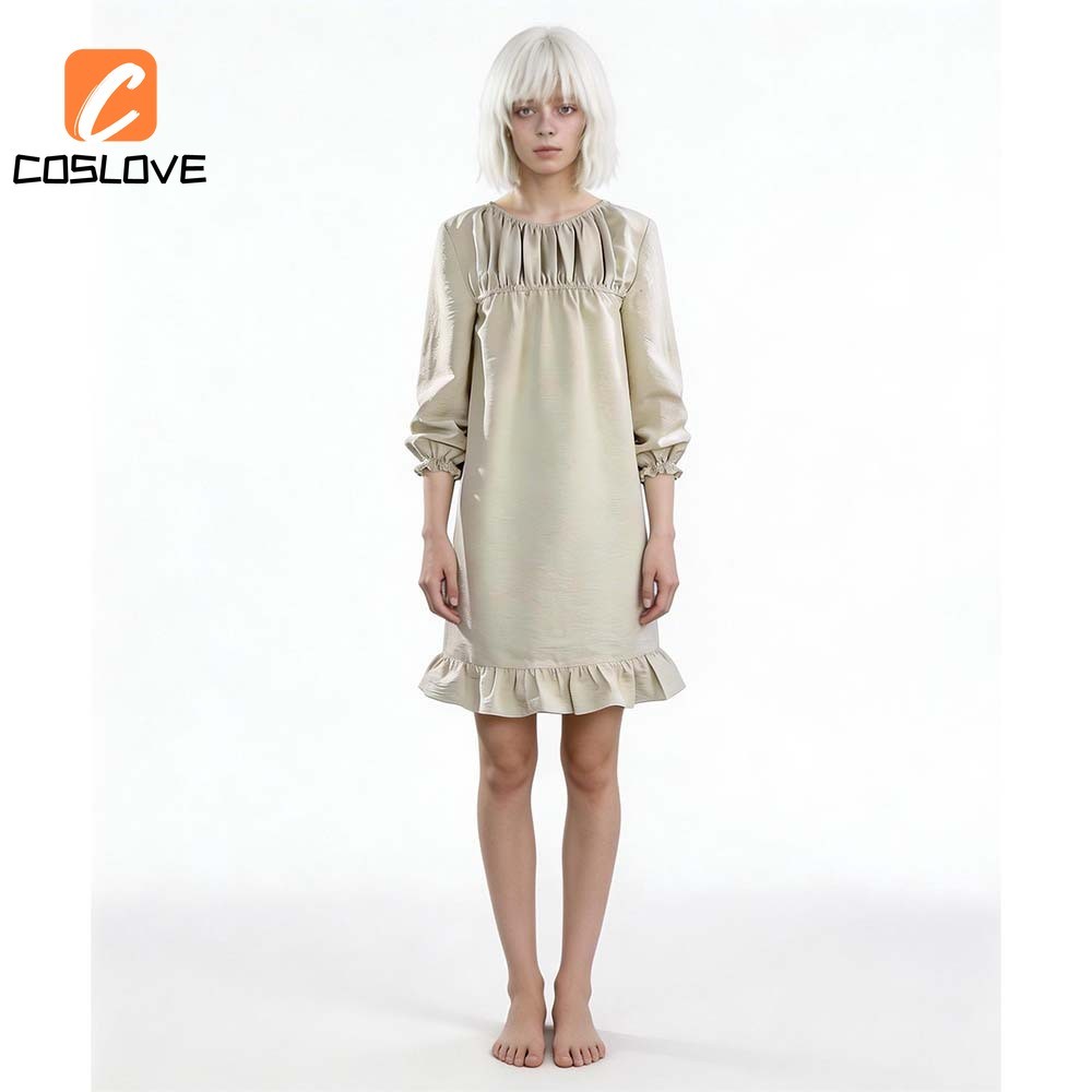 Trang phục cosplay Resident Evil 9 Requiem cho bé gái - Đầm trắng dài dễ thương phù hợp dự tiệc