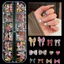 Làm Móng Tay Hỗn Hợp Nhựa Nơ 3D Trang Sức Da Báo In Móng Tay Kim Cương Giả DIY Trang Trí Acrylic Làm Đẹp Nghệ Thuật 12 Dây Bướm Ruy Băng
