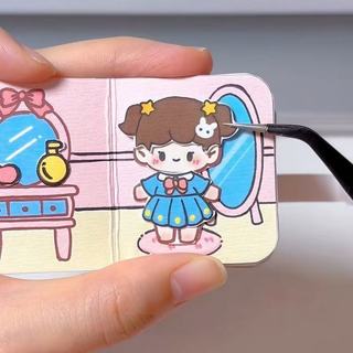 Dress Up Doudou Sổ Tay Đa Phong Cách Ma Thuật Cổ Dễ Thương Trẻ Em DIY Học Sinh Di Động Túi Trang Trí