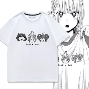 Hươu Hoang Dã Anime Style - Áo Thun Tay Ngắn Cotton Nguyên Chất Cho Mùa Hè
