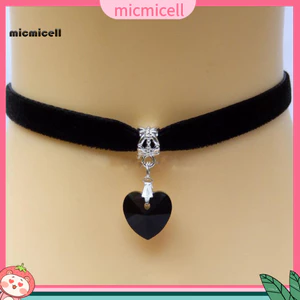 MIC Choker Dây Chuyền Giả Da Nhung Phong Cách Gothic Vintage Cho Phụ Nữ