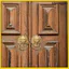 Tay nắm cửa màu đen Lion Gold Tainless Knocker Cổng kéo trang trí khxinggao