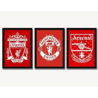 Liverpool Manchester United Arsenal Premier League Teams Canvas Poster Football Wall Art Home Decor Unframed