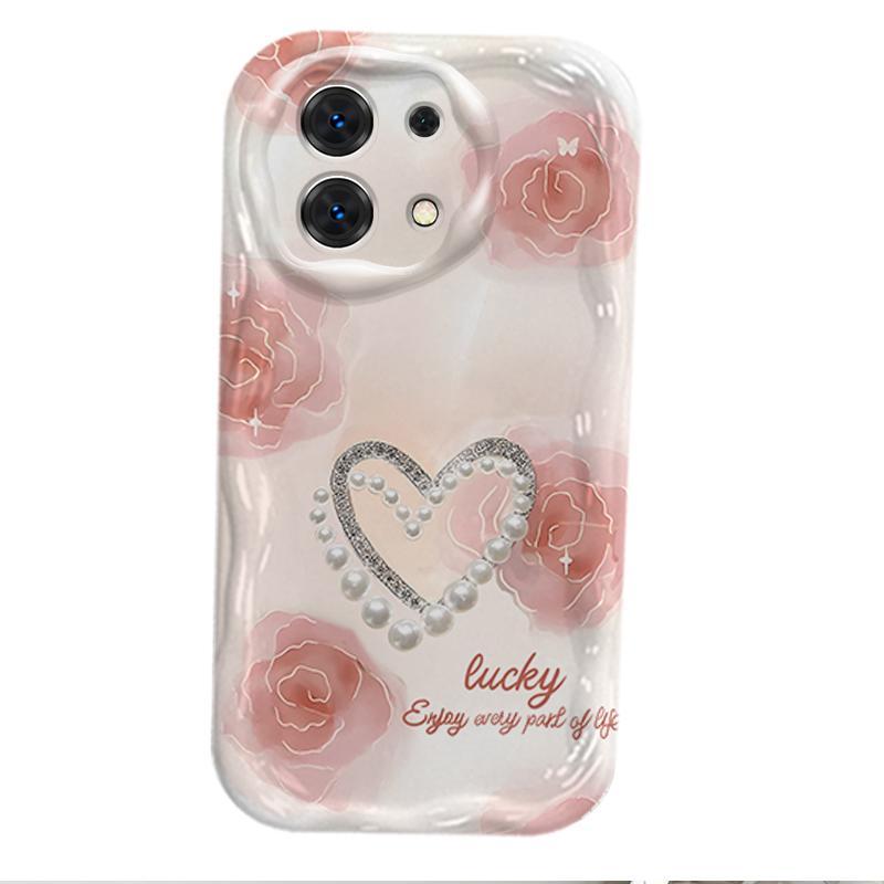 Ốp Lưng Cho Redmi Note 13 Pro 4G 5G POCO M6 Pro 4G Hoạt Hình Kem Silicone Cầm Tay 3D Hoạt Hình Dễ Thương Hoa Tình Yêu Vỏ Điện Thoại Chống Sốc