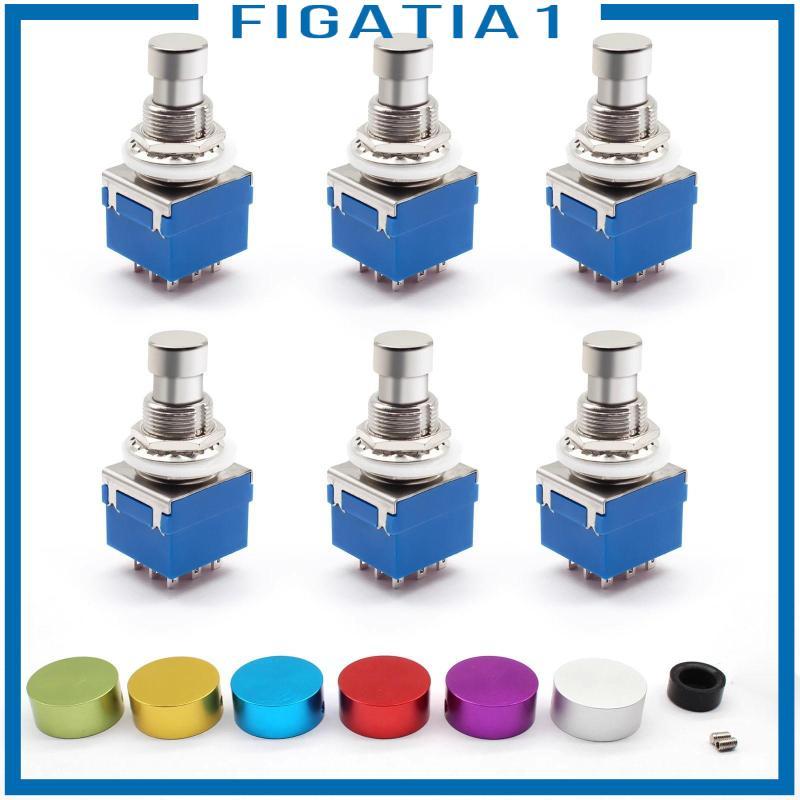 Bàn Đạp Đa Tác Dụng 3PDT 9pin Footswitch Cho Guitar Stompbox DIY Kit Phụ Kiện Nhỏ Gọn