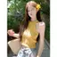 Áo yếm cổ dây màu vàng dành cho nữ mùa hè