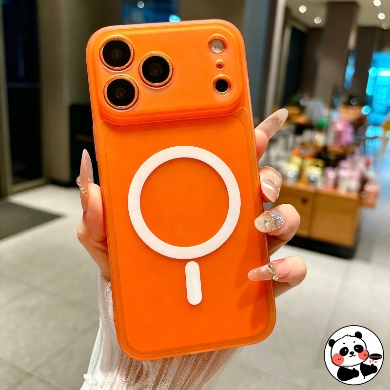 Ốp Điện Thoại Từ Tính Trong Suốt Cho Realme 16 15 15X 15T 12 Pro Plus 11 11X 9i 7i Global 6i 5 5s 5i 5G 4G Vỏ Sạc Không Dây Dễ Thương Đơn Giản Matte CandyColor Vỏ Mềm
