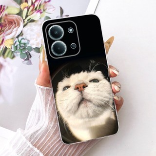 Dành Cho Xiaomi Redmi 15C 4G Mới Thanh Lịch Họa Tiết Mèo Vỏ Silicon Mềm TPU Vỏ Điện Thoại