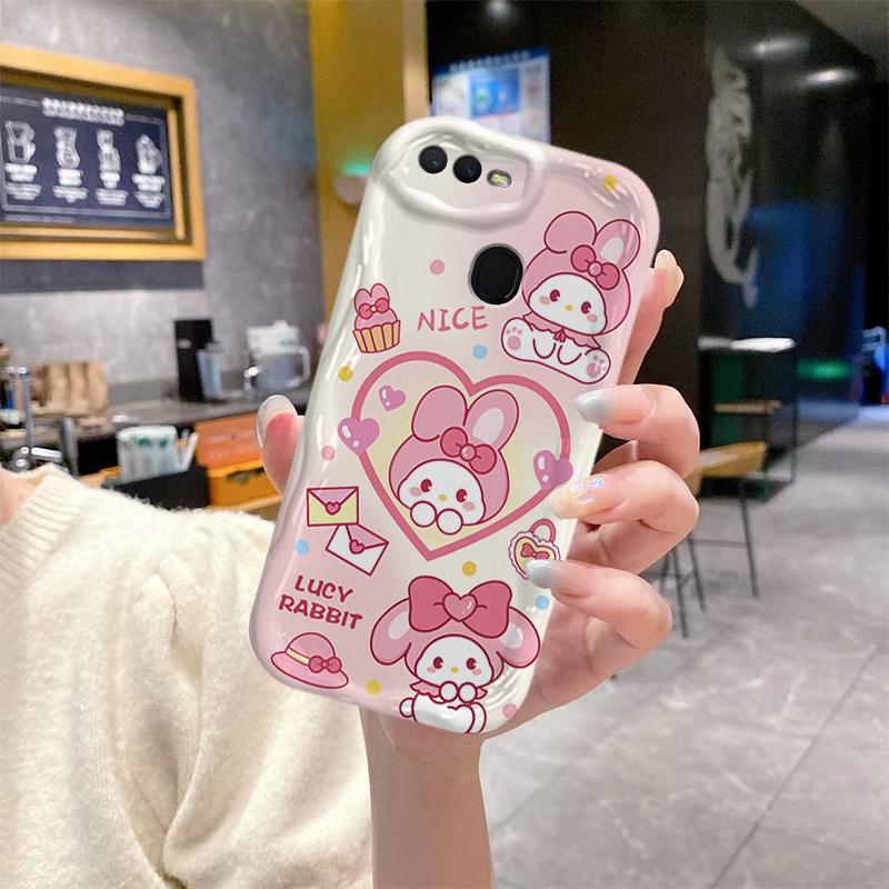 Vỏ Silicon Hoạt Hình Cho OPPO A5S A7 A12 F9 F9 Pro 3D Phụ Kiện TPU Mềm Sanrio Kuromi Cặp Đôi My Melody Vỏ Điện Thoại Chống Sốc