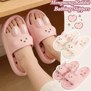 Dép thỏ EVA | Thiết kế khô nhanh rỗng | Đế chống trượt | Cầu trượt phòng tắm siêu mềm | Dành Cho Cặp Đôi Gia Đình