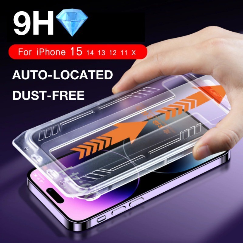 Cường Lực iPhone KK VMOX Tự Dán Tự Hút Bụi, Chống Nhìn Trộm Full Màn Cho iPhone X/XS/XR/11/12/13/14/15/16/17/Pro/Max/Air