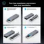 Vỏ ngoài cho M2 SSD Case NVMe 10Gbps USB 3.2 Gen2 USB-C Thiết kế không cần dụng cụ Bộ chuyển đổi vỏ NVMe