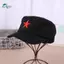 Mũ quân đội nam nữ màu trơn, phù hợp lái xe và chơi golf, thiết kế ngôi sao đỏ pentagram - Springevenstar