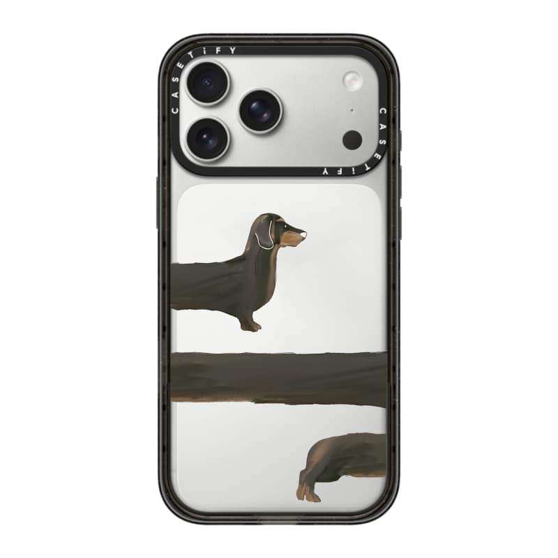 CASECASE X Dachshund Loop Case Đen / Xanh da trời / Hồng Bộ sưu tập kẹo Fizz Màu sắc Rõ ràng Cứng Từ tính Vỏ tác động cho Apple IPhone 13 14 15 16 17Pro Max Plus Có hộp