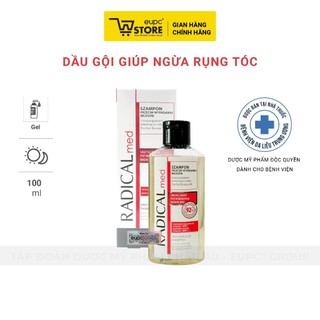 Combo Dầu Gội Giúp Giảm Rụng Tóc Radical Med 100ml Và Dưỡng Giúp Giảm Rụng Tóc Dạng Xịt Radical Med 200ml