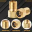 Bộ chuyển đổi EDIWANY Presta sang Schrader, Bộ chuyển đổi van xe đạp nhẹ bằng đồng, Bộ chuyển đổi F / V sang A / V màu vàng