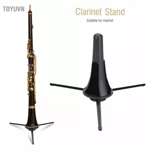 Toyuvn Mingzhe Clarinet Stand Folding Tripod Holder Phụ kiện di động Hãng thép đáng tin cậy Màu đen
