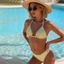 MAPLEPOET-Bộ Bikini in họa tiết chấm cho nữ Áo ngực không tay có quần short eo thấp 2 chiếc Đồ bơi mùa hè