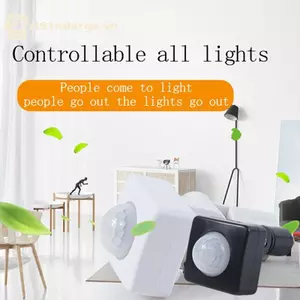 Ge 220V PIR Body Cảm biến chuyển động hồng ngoại Công tắc tự động Hồng ngoại thông minh N