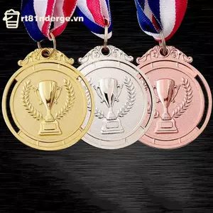 Ge 1 Cái 2 "Vàng Bạc Đồng Giải Thưởng Huy Chương Hợp Kim Kẽm Tròn Người Chiến Thắng Huy Chương Với Ne Ruy Băng 1nd 2nd 3rd Giải Người Chiến Thắng Giải Hiện Tại n