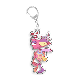 For The Amazing Digital Circus Jax Pomni Ragatha Gangle Acrylic Selfmade Cute Cartoon Anime Keychain