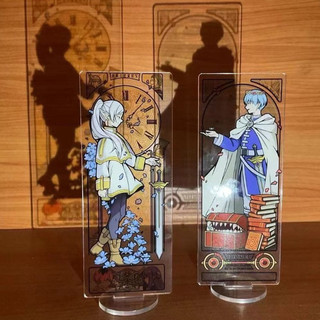 Sousou No Frieren Anime Figures Stand Model Plate Plate Desk Decor Standing Desktop Decoration Friends