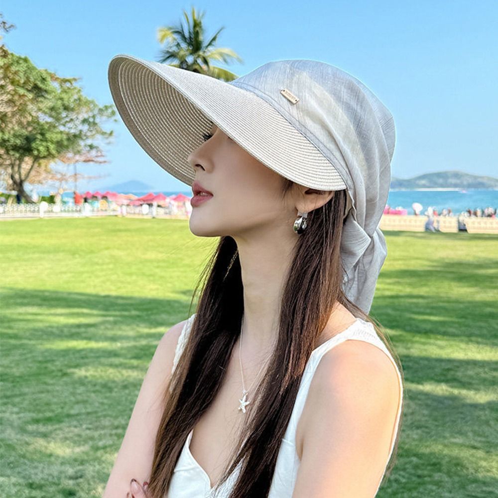 Mũ chống nắng HOBBYIN, Mũ trùm đầu dây đeo bảo vệ cổ, Tấm che nắng chống nắng chống tia cực tím hợp thời trang