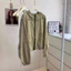 Áo khoác nữ bằng nylon chống nắng, khô nhanh, có mũ trùm đầu và dây rút
