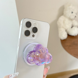 3d Laser Cloud Giá Đỡ Điện Thoại Từ Tính Cho IPhone 17 16 15 14 13 12 Pro Max 14 Plus Có Thể Gập Lại Vòng Tay Co Giãn Để Bàn Đứng P5