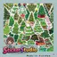 Set Sticker Cây Thông Noel Size 8-10cm Chống Nước Dán Laptop Vali Mũ Bảo Hiểm