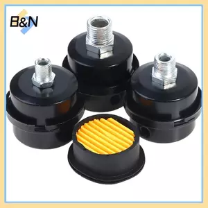 Bộ phận máy nén khí B & N 12 / 16 / 20mm Bộ lọc khí nén bằng kim loại Bộ giảm thanh tiếng ồn.