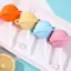4 Miếng Kẹo Lollipop Khuôn Làm Kem Silicon Có Thể Tái Sử Dụng Nhiều Màu Sắc Chống Dính Khuôn Máy Làm jiwvn