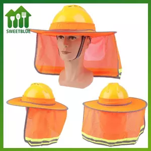Mũ Bảo Hiểm Cứng Lưới Phản Quang Che Nắng cho Công Nhân Xây Dựng Mùa Hè