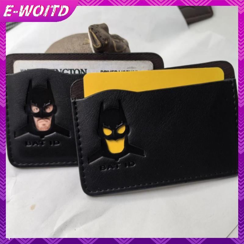 E-WOITD Squad Bat ID Nhân Vật Hộp Đựng Thẻ Ngắn Cá Tính Siêu Anh Hùng Mặt nạ Đựng Thẻ Ví Quà Tặng E-WOITD