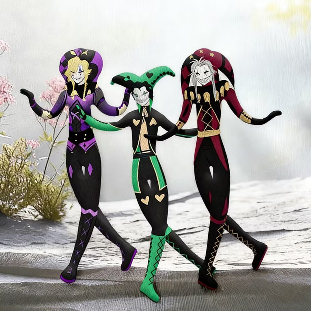 The Freak Circus Pierrot Harlequin Jester Sang Trọng Uốn Cong Đồ Chơi Trò Chơi Ngoại Vi Trừu Tượng Chuột Đồ Chơi Khô