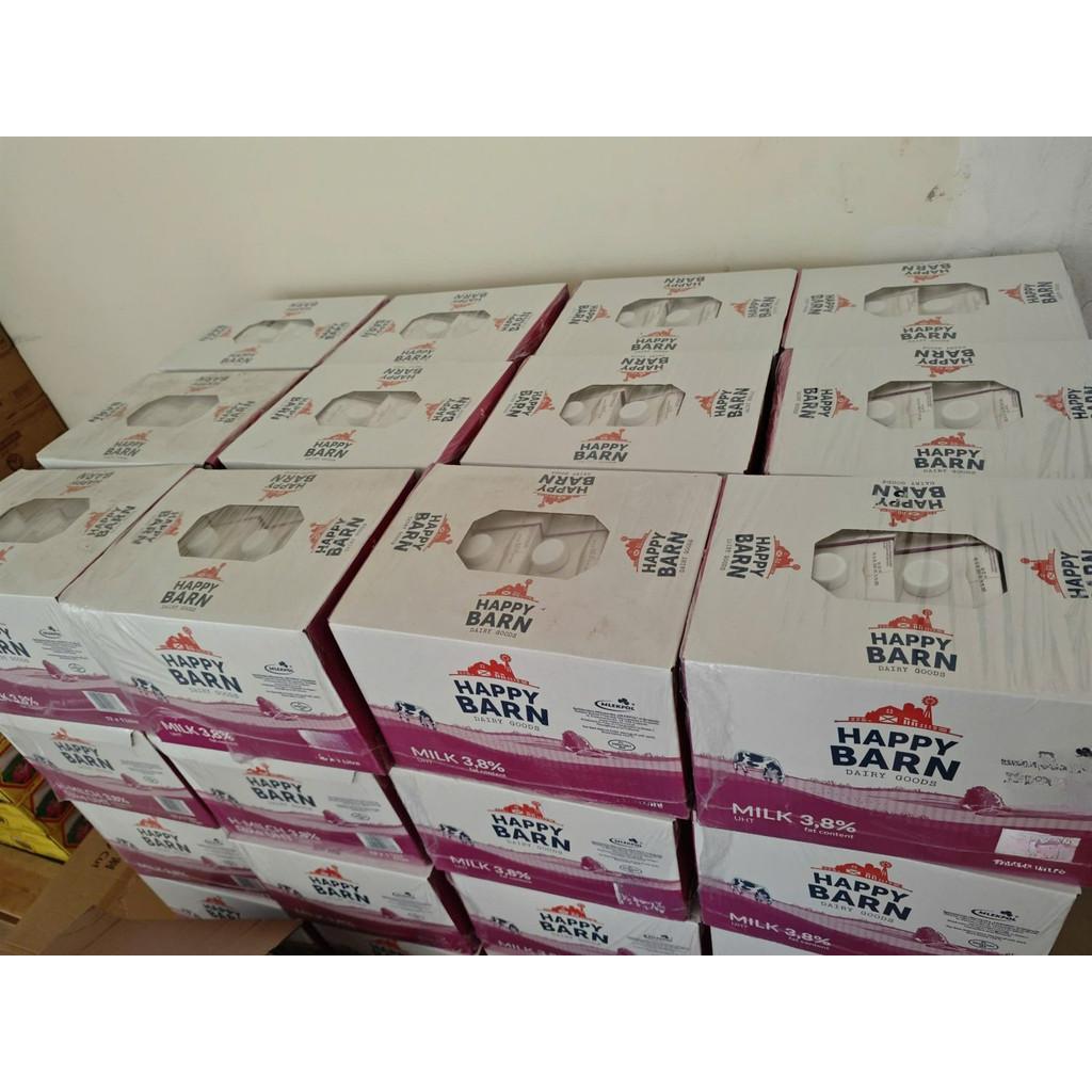 Sữa tươi Nguyên Kem Happy Barn 3,8% 1L Thơm Ngon, Nguyên Liệu Pha Chế Chuẩn Vị