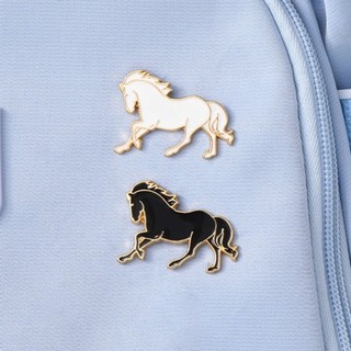 Trâm cài hình ngựa NCE với đá lấp lánh, lapel pin động vật sang trọng - quà tặng độc đáo